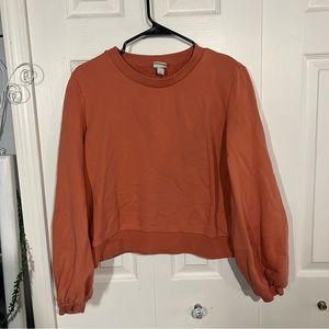 A New Day Women's Sweatshirt ~ Long Sleeve ~ Salmon / Coral ~ Size L Large.